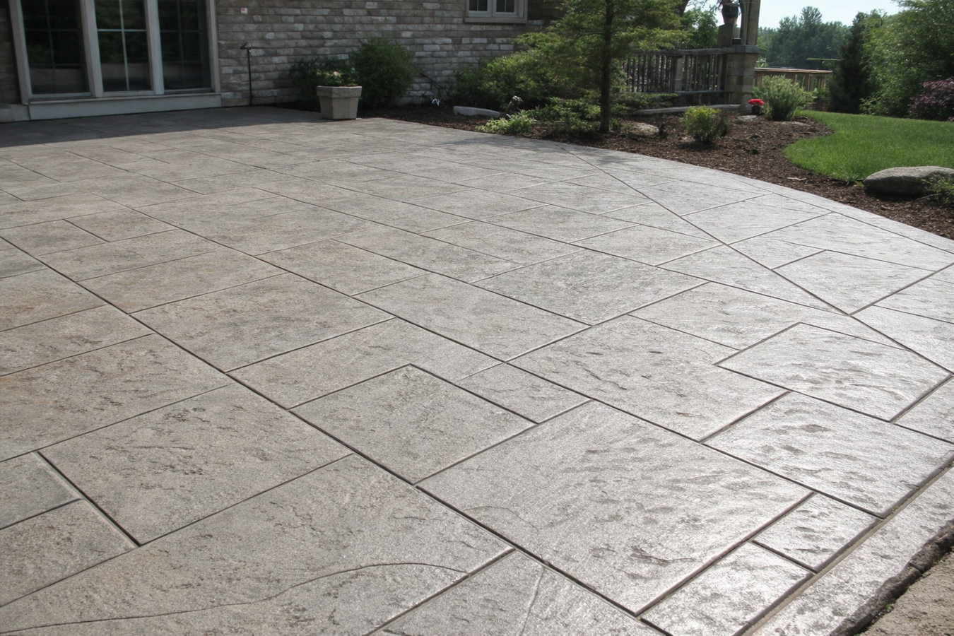 Stamped concrete services in Springfield, MA
